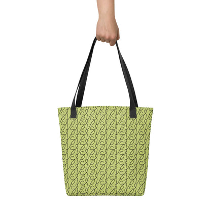 Mala tote com logótipo verde-azeitona San Rocco Italia