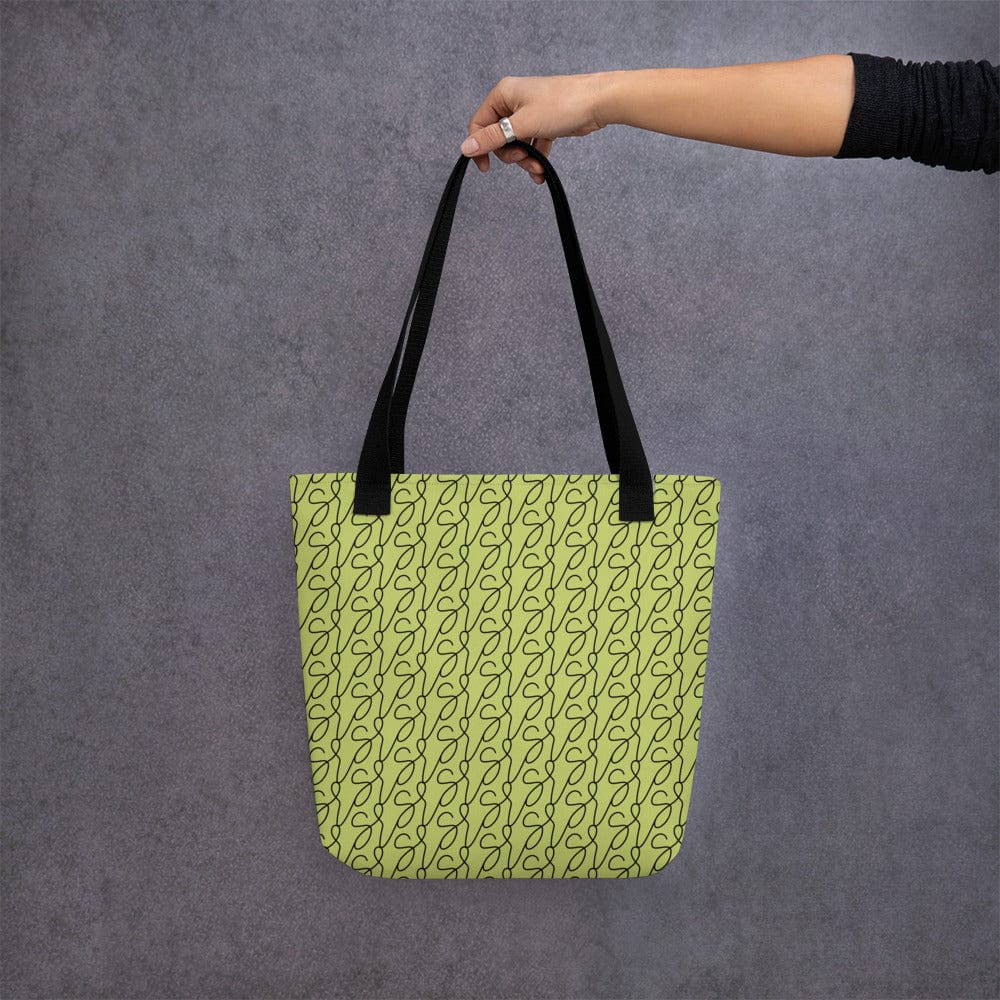 Mala tote com logótipo verde-azeitona San Rocco Italia