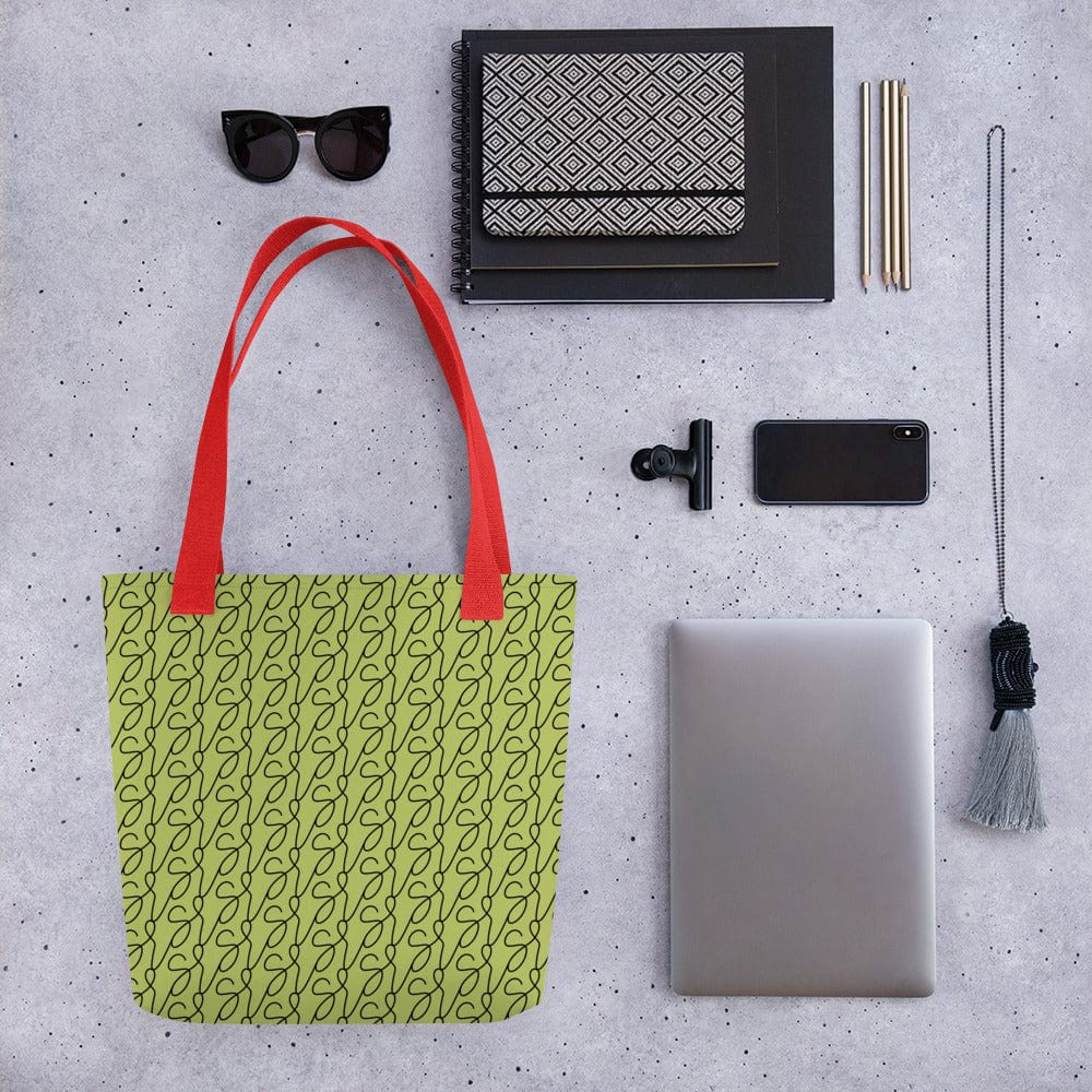 Mala tote com logótipo verde-azeitona San Rocco Italia