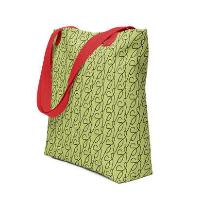 Mala tote com logótipo verde-azeitona San Rocco Italia