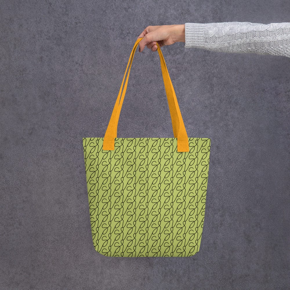 Mala tote com logótipo verde-azeitona San Rocco Italia