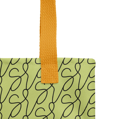 Mala tote com logótipo verde-azeitona San Rocco Italia