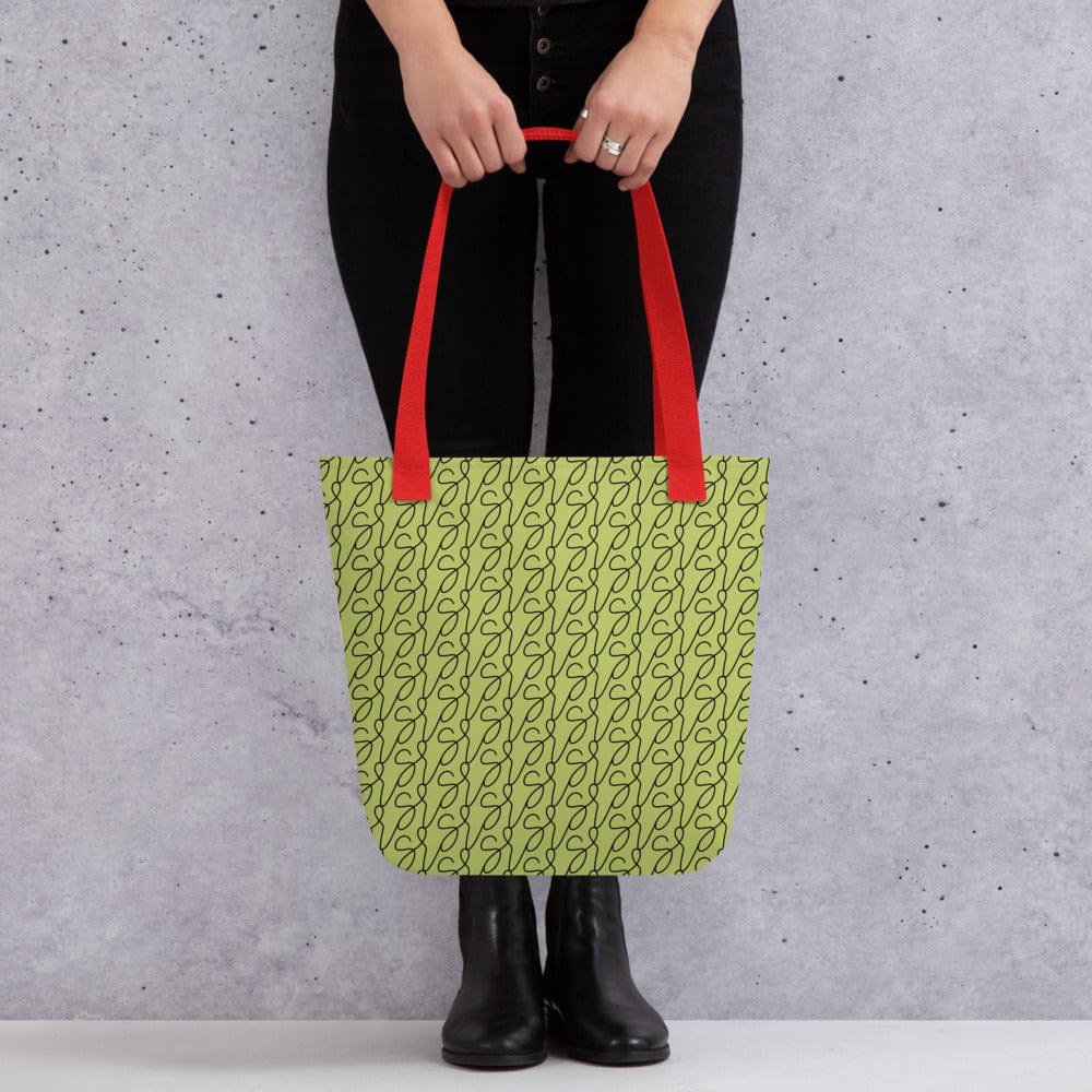 Mala tote com logótipo verde-azeitona San Rocco Italia