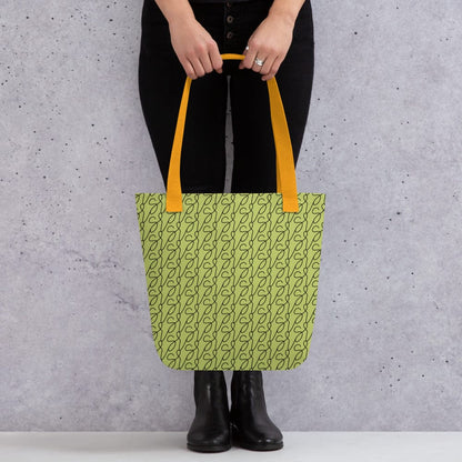Mala tote com logótipo verde-azeitona San Rocco Italia