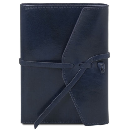 Travel leather accessories Dark Blue Leather Journal / Notebook & Refill Notebook Paper | TL142027 & TL142046 San Rocco Italia