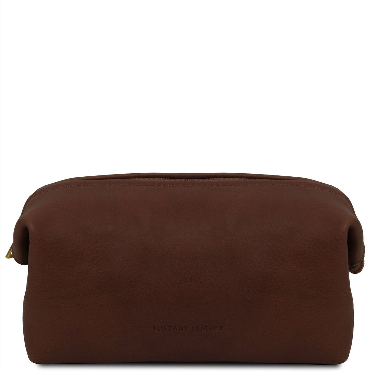 Travel leather accessories Dark Brown Smarty - Leather toiletry bag - Small size | TL141220 San Rocco Italia
