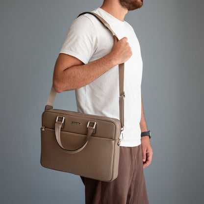 Ferrara - Leather laptop briefcase | TL142548