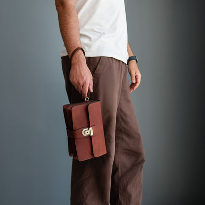 Oliver - Leather handy wrist bag