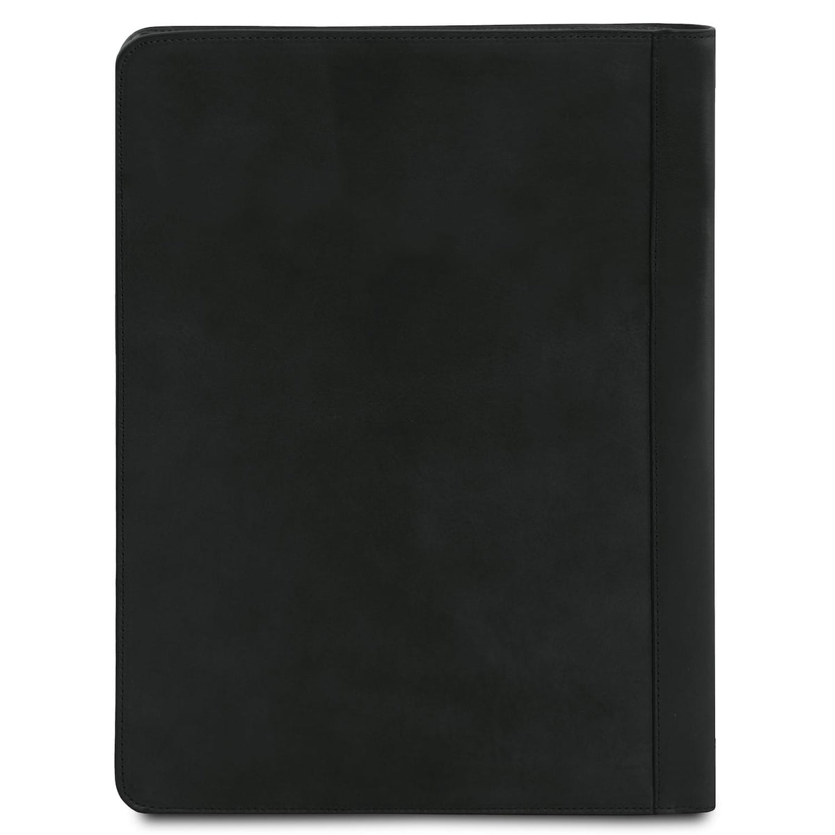 Tiberio black leather document case closed