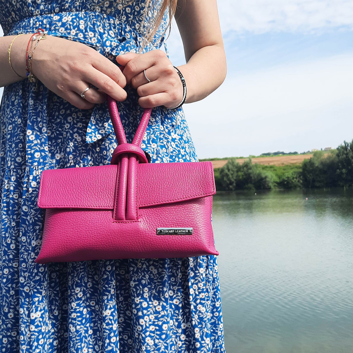 Leren handtassen TL Bag - Omslagclutch van leer | TL141990 San Rocco Italia