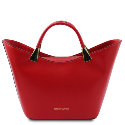 Leather handbags Lipstick Red TL Bag - Italian leather handbag | TL142287 San Rocco Italia