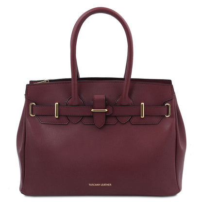 Leather handbags Bordeaux TL Bag - Leather handbag | TL142174 San Rocco Italia