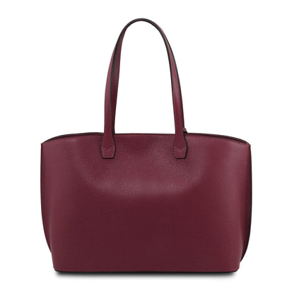 Leather shoulder bags TL Bag - Leather shopping bag | TL141828 San Rocco Italia