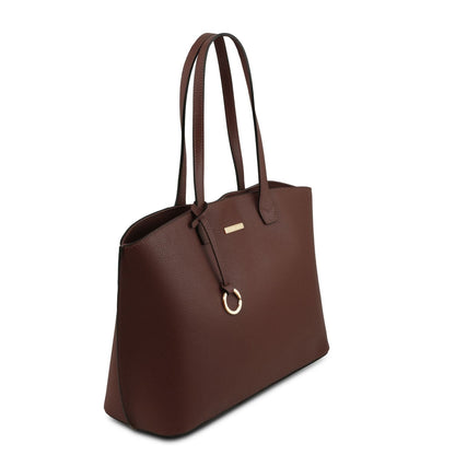 Leather shoulder bags TL Bag - Leather shopping bag | TL141828 San Rocco Italia