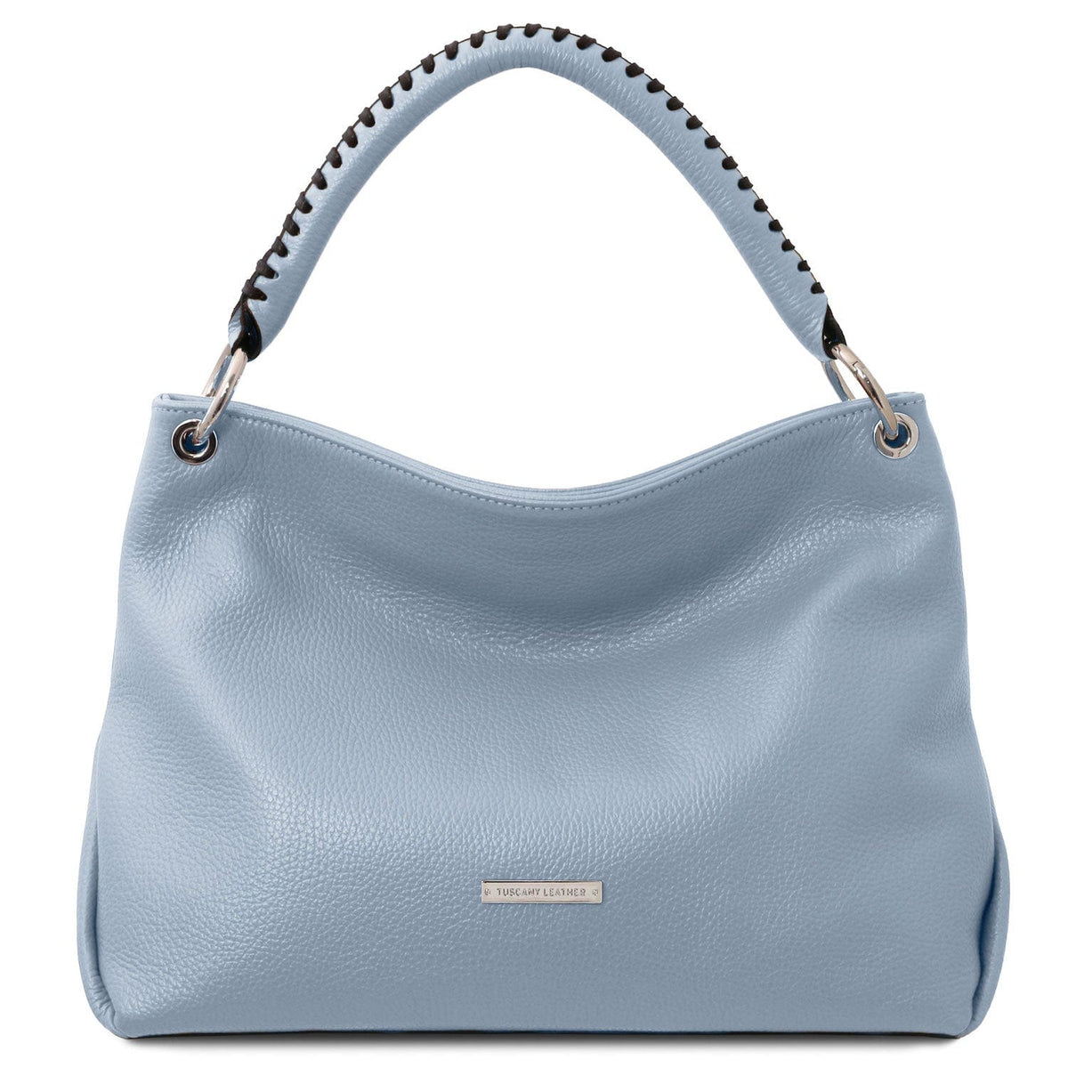 Leather handbags Light Blue TL Bag - Soft Italian leather handbag | TL142087 San Rocco Italia