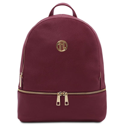 Leather backpacks for women Bordeaux TL Bag - Soft leather backpack | TL142280 San Rocco Italia