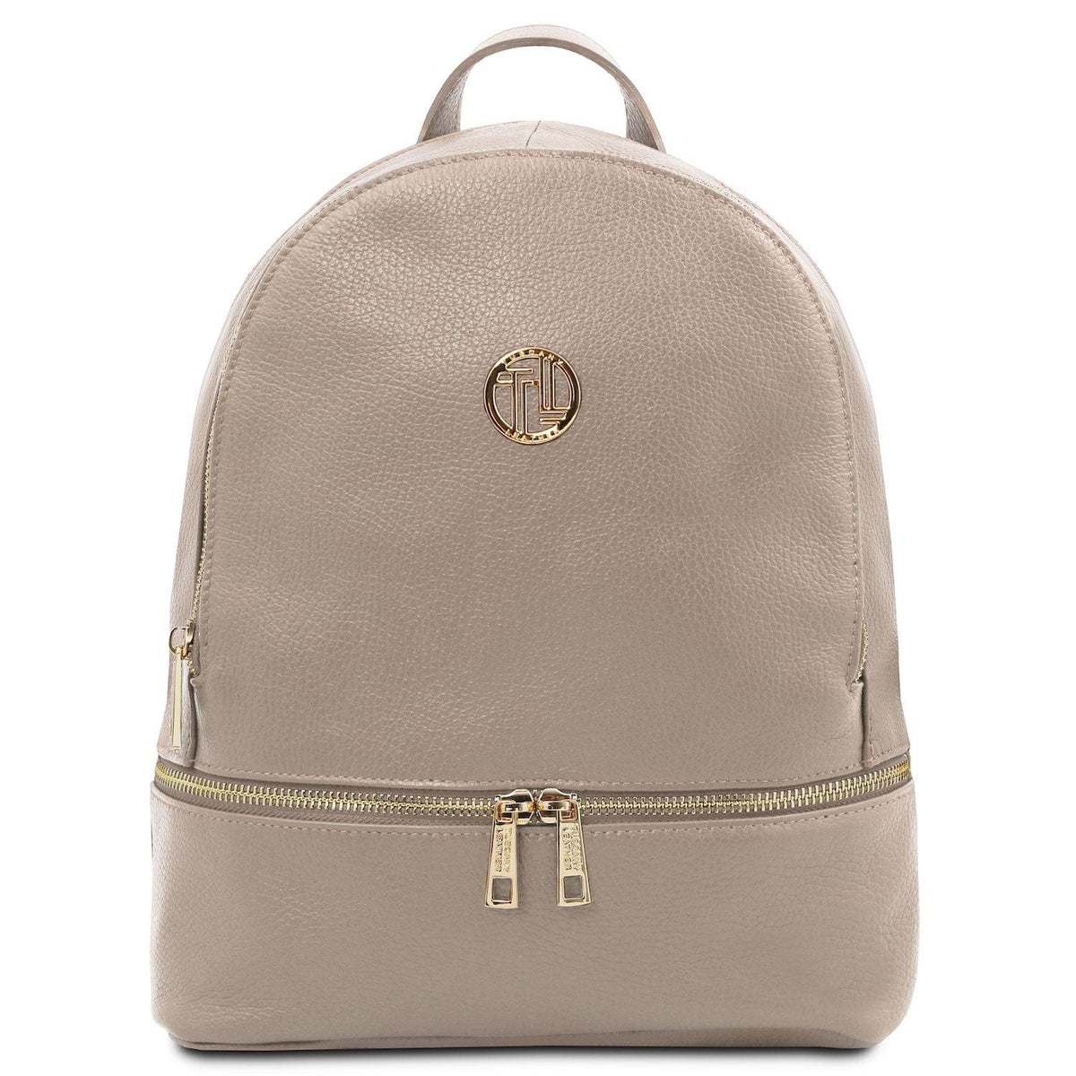 Leather backpacks for women Light Taupe TL Bag - Soft leather backpack | TL142280 San Rocco Italia