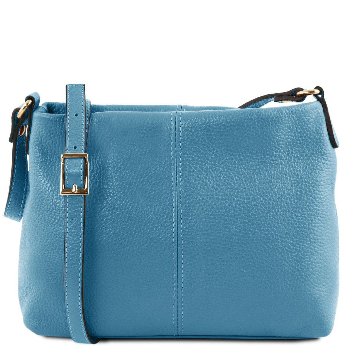 Borse a spalla in pelle Azzurro TL Bag - Borsa a spalla in pelle morbida | TL141720 San Rocco Italia