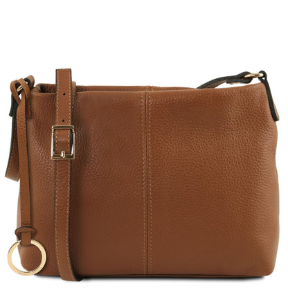 Cuoio TL Bag pelle morbida shoulder bag con an tracolla regolabile e gold buckle