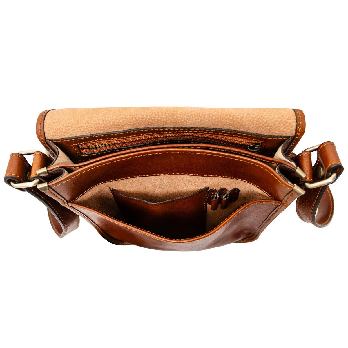 Leather bags for men TL Messenger - Two compartment leather shoulder bag | TL141255 San Rocco Italia
