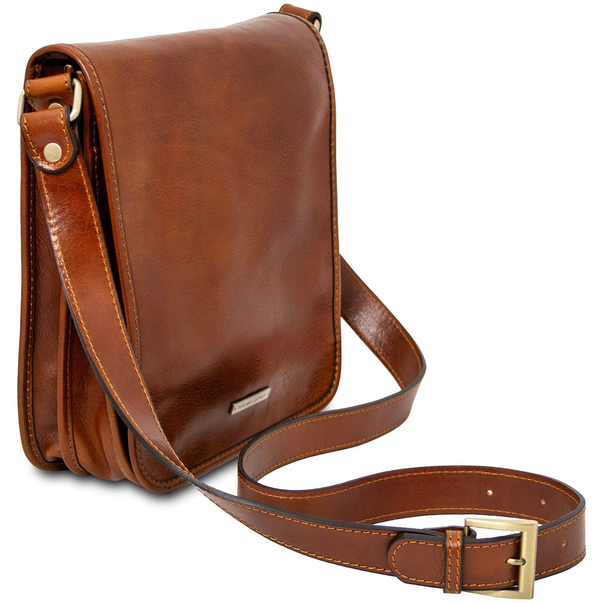 Leather bags for men TL Messenger - Two compartment leather shoulder bag | TL141255 San Rocco Italia