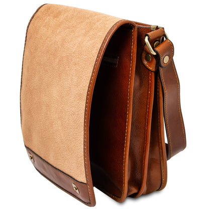 Leather bags for men TL Messenger - Two compartment leather shoulder bag | TL141255 San Rocco Italia
