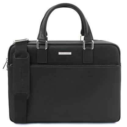Torino - Saffiano leather laptop briefcase | TL142551