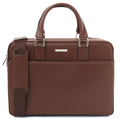 Torino - Saffiano leather laptop briefcase | TL142551