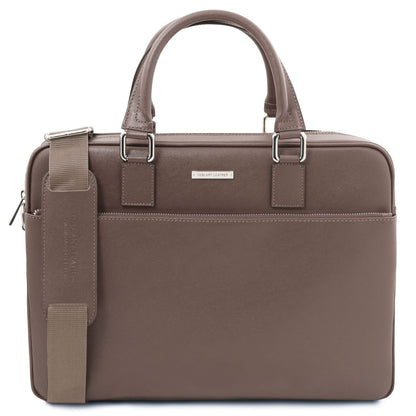 Torino - Saffiano leather laptop briefcase | TL142551