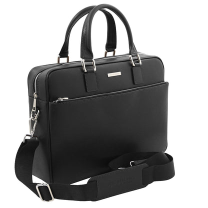 Torino - Saffiano leather laptop briefcase | TL142551