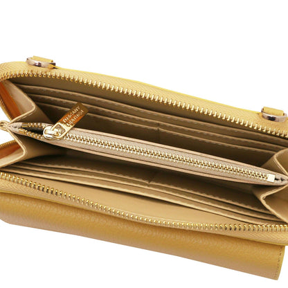Bolsos de hombro de piel Urania - Leather phone wallet with strap | TL142433 San Rocco Italia