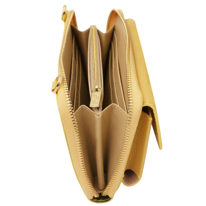 Bolsos de hombro de piel Urania - Leather phone wallet with strap | TL142433 San Rocco Italia