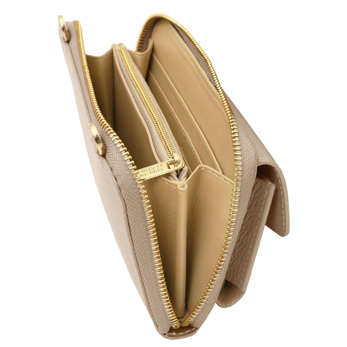 Bolsos de hombro de piel Urania - Leather phone wallet with strap | TL142433 San Rocco Italia