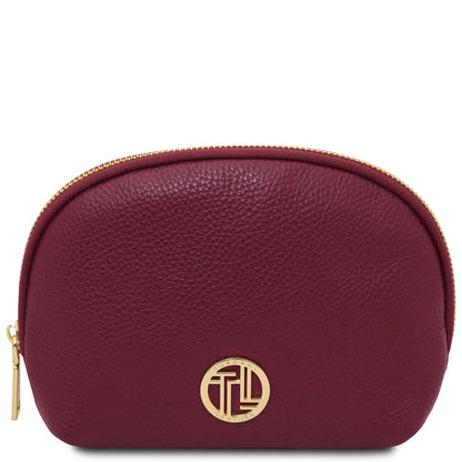 Accessori da viaggio in pelle Bordeaux Vera – beauty case in morbida pelle | TL142438 San Rocco Italia
