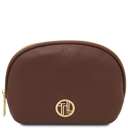 Travel leather accessories Caffè Vera - Soft leather toiletry case | TL142438 San Rocco Italia