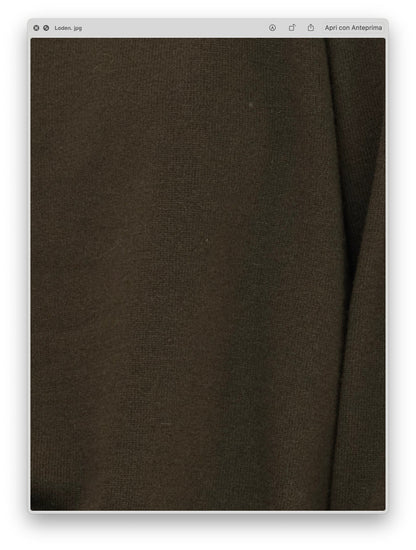 Primeiro plano do tecido macio e texturizado em verde-azeitona suave do Wool & Cashmere Mix High Neck Sweater with Zip
