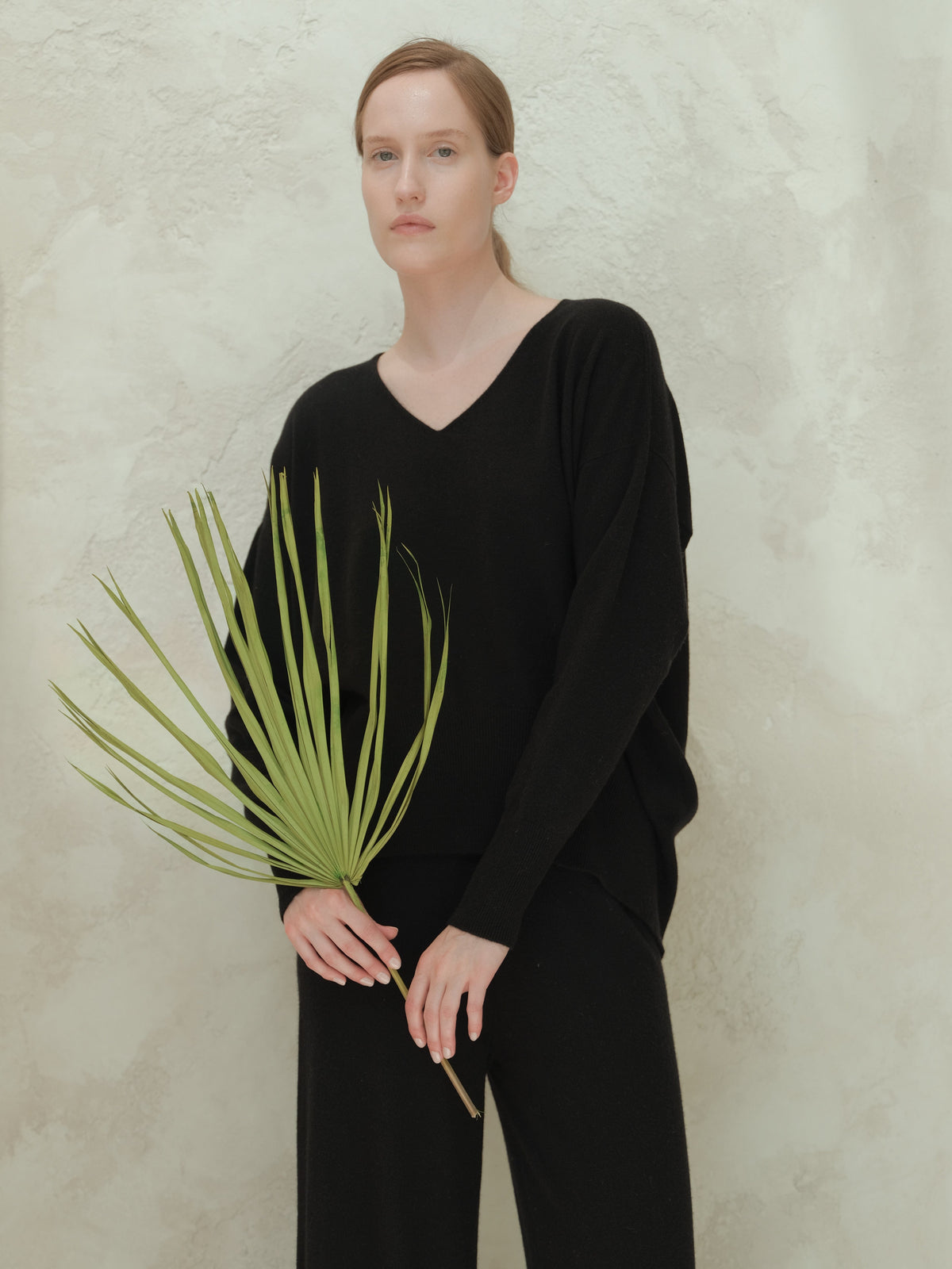 Malhas Preto / S Wool & Cashmere Mix Maxi V-Neck Sweater San Rocco Italia
