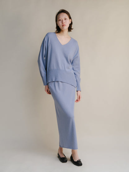 Malhas Wool & Cashmere Mix Maxi V-Neck Sweater San Rocco Italia