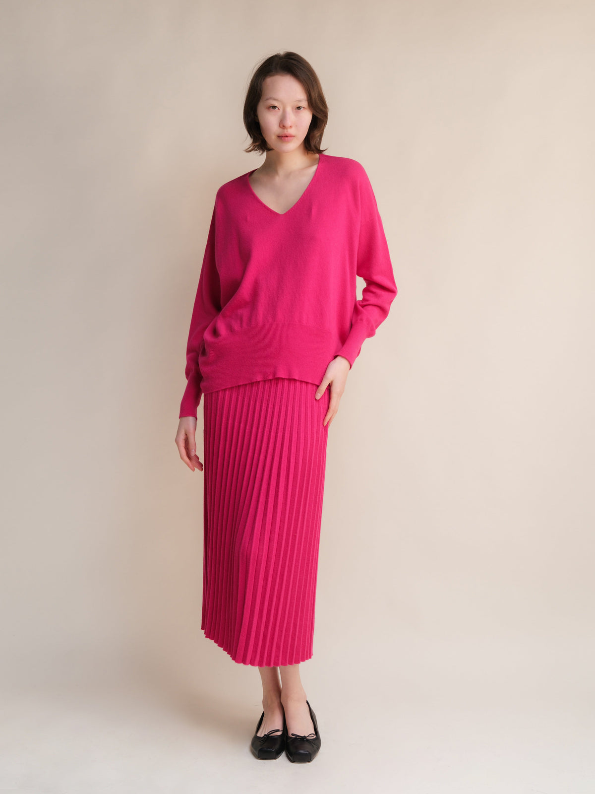 Malhas Wool & Cashmere Mix Maxi V-Neck Sweater San Rocco Italia