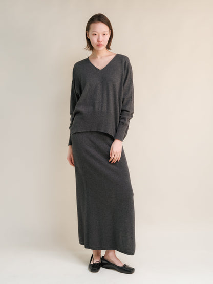 Malhas Wool & Cashmere Mix Maxi V-Neck Sweater San Rocco Italia