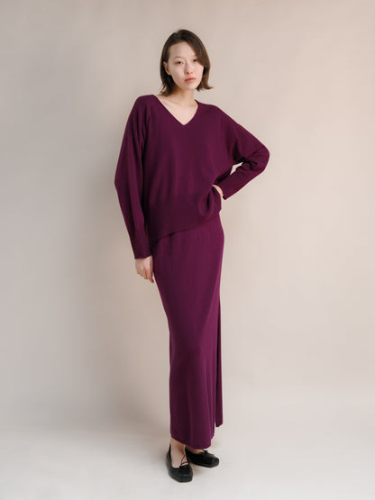 Malhas Wool & Cashmere Mix Maxi V-Neck Sweater San Rocco Italia