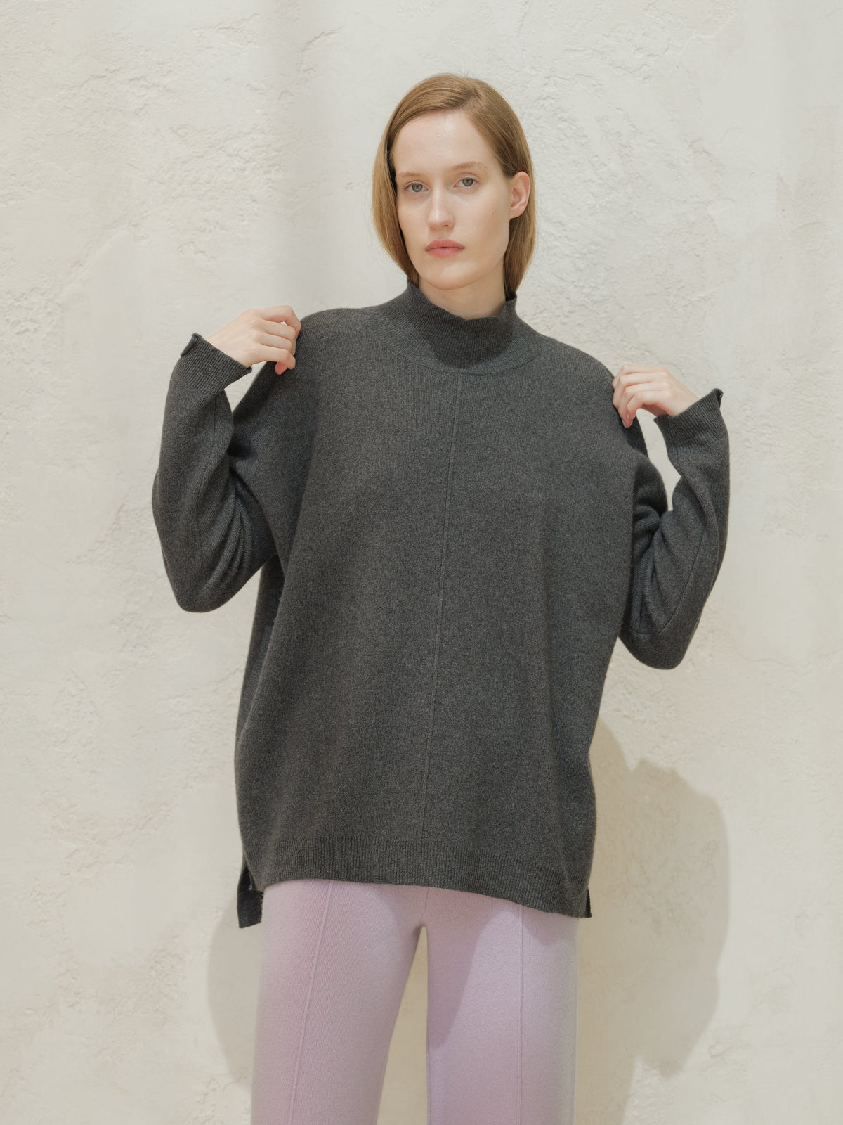 Maglieria Grigio scuro / S Wool & Cashmere Mix Solid Maxi Turtleneck Sweater San Rocco Italia