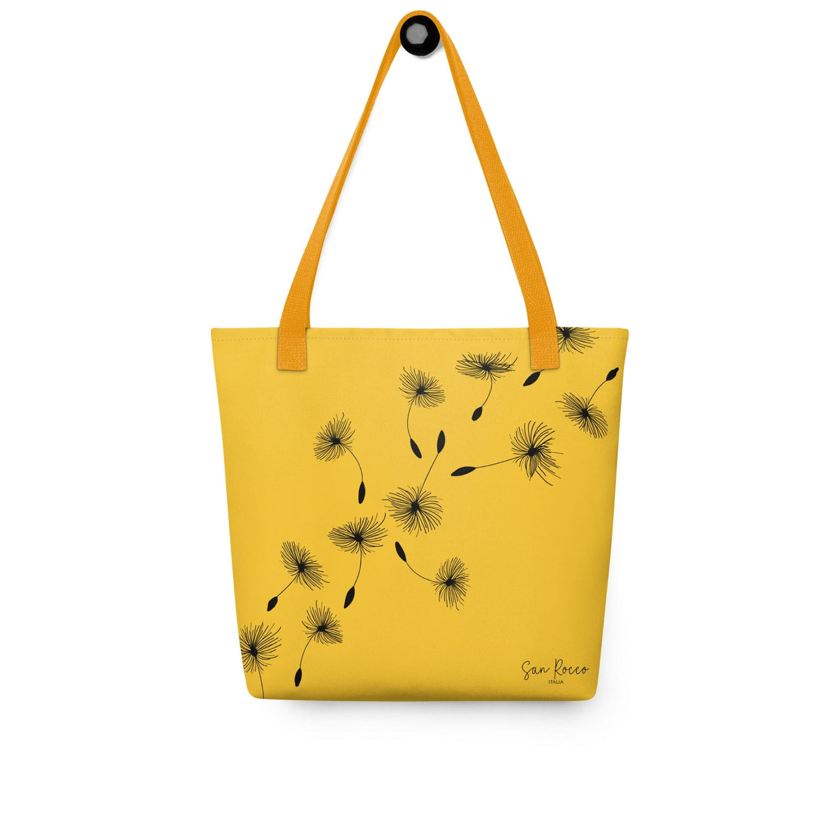 Accessori - Borse Borsa tote gialla con motivo a soffione San Rocco Italia