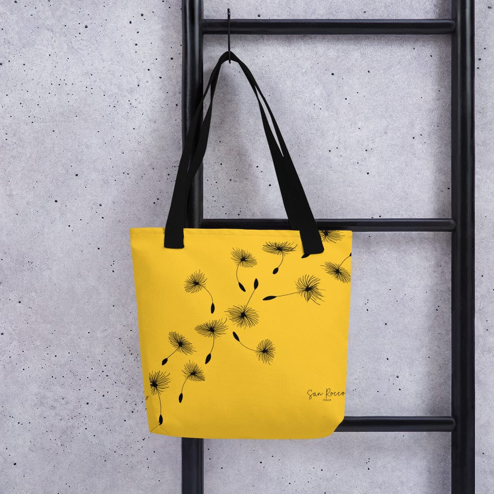 Accessori - Borse Borsa tote gialla con motivo a soffione San Rocco Italia