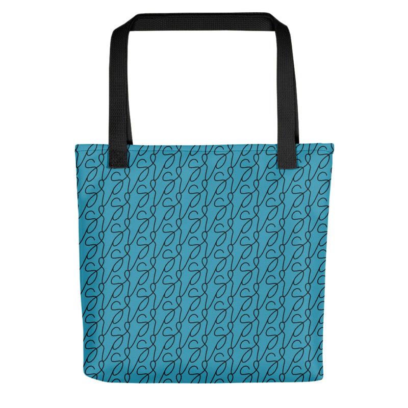 Accessories Teal Logo Tote Bag San Rocco Italia
