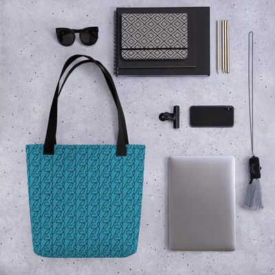 Accessories Teal Logo Tote Bag San Rocco Italia