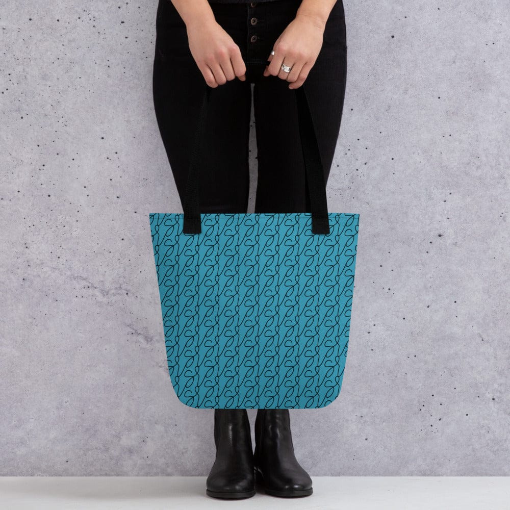 Accessories Teal Logo Tote Bag San Rocco Italia