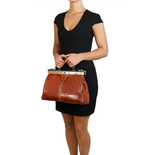 Doctor bags Michelangelo - Doctor gladstone leather bag | TL10038 San Rocco Italia