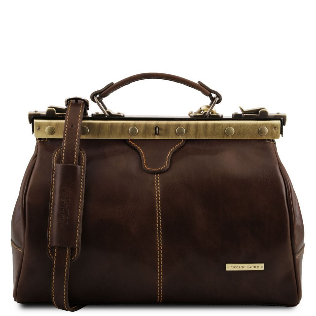 Doctor bags Dark Brown Michelangelo - Doctor gladstone leather bag | TL10038 San Rocco Italia
