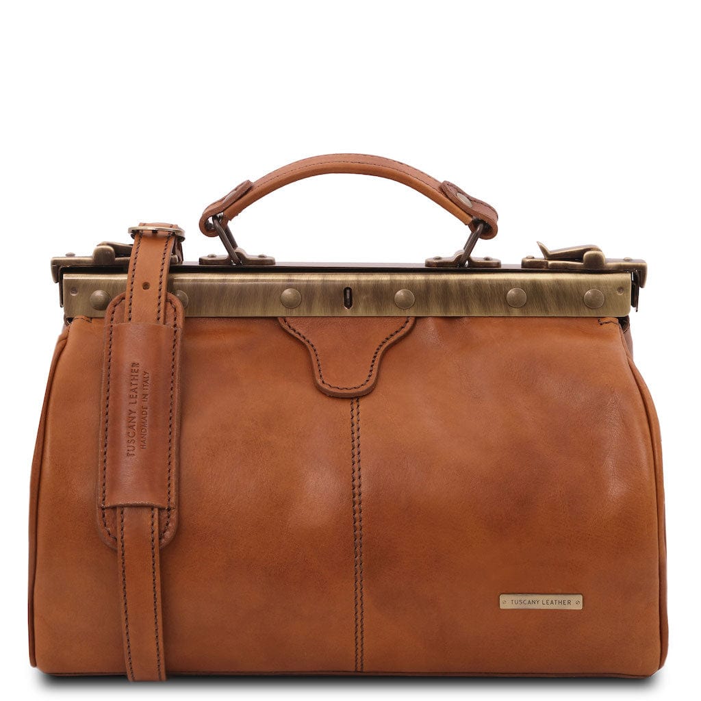 Doctor bags Natural Michelangelo - Doctor gladstone leather bag | TL10038 San Rocco Italia